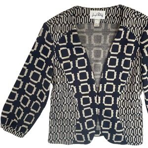 Joseph Ribkoff Blazer Jacket Size 12 Geo Print‎ Career Business Casual